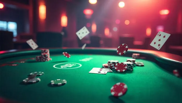 PHBET mobile app on a smartphone showing a poker game